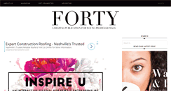 Desktop Screenshot of fortymagazine.com